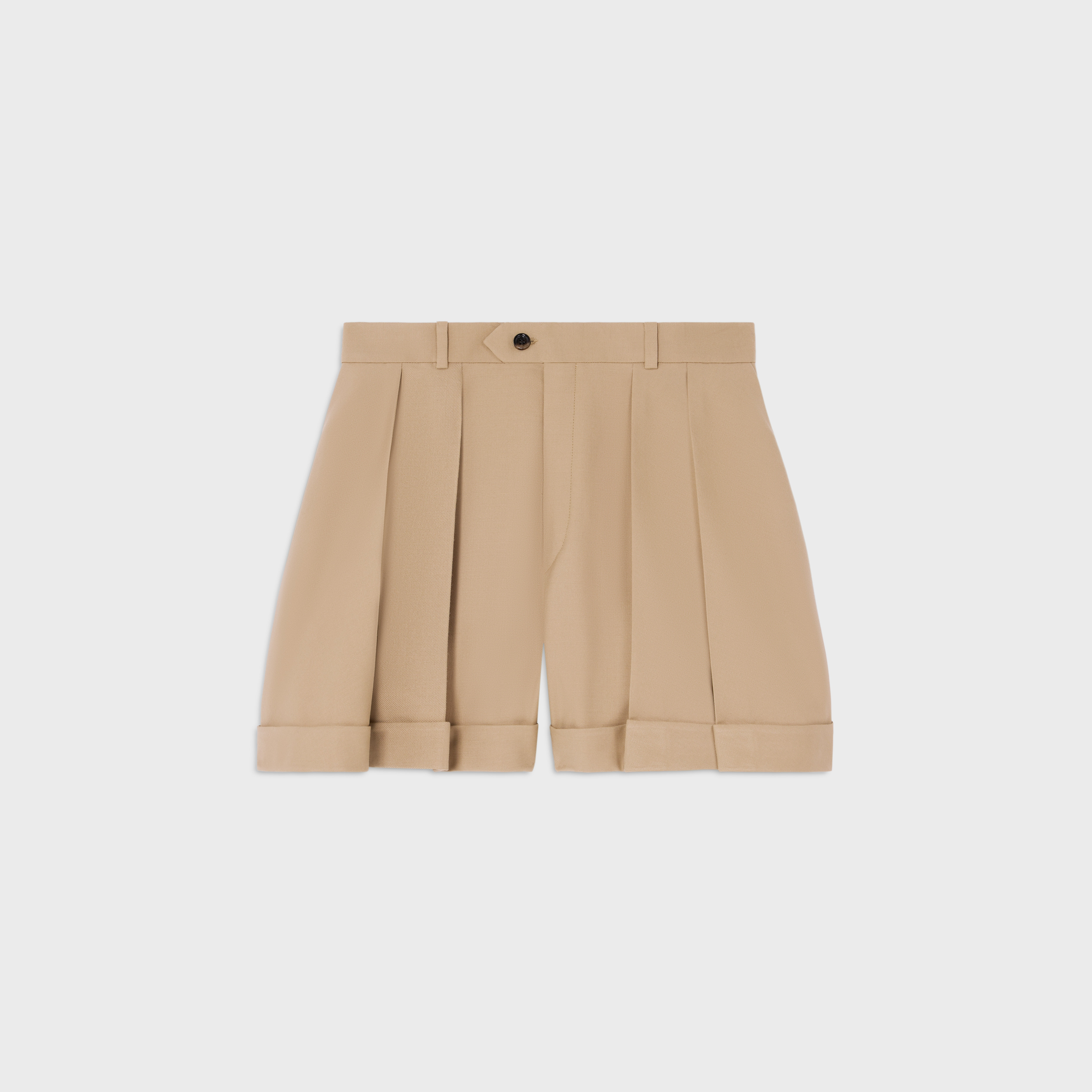 美品 CELINE 20AW キュロットパンツ / ダイアゴナルウール 44 ショートパンツ / ダイアゴナルウール - ゴールデンサンド | CELINE